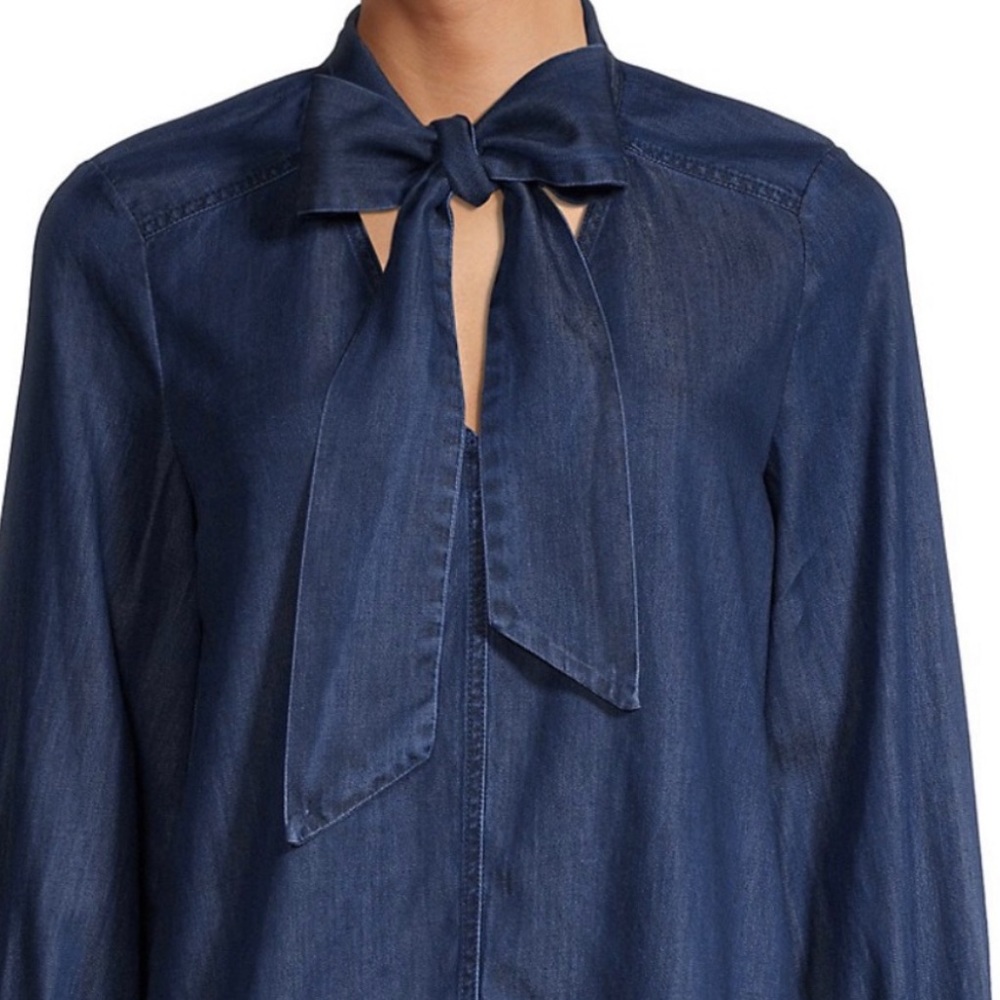 Kate Spade Dark Denim Tie Shirt